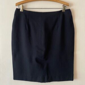 Lands End Black Pencil Skirt